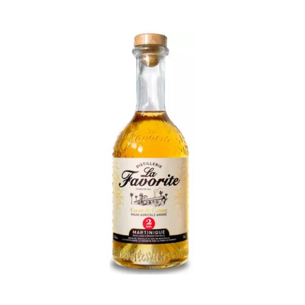 Rhum élevé sous bois La Favorite Cœur de Canne 2 ans