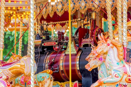 Vintage Steam Engine Gallopers 