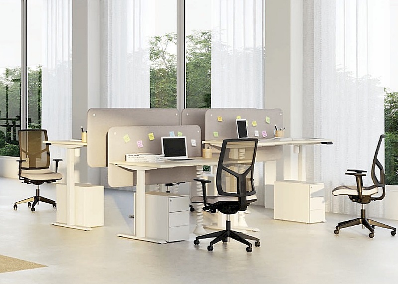 Bureau électrique ajustable en hauteur TiMotion