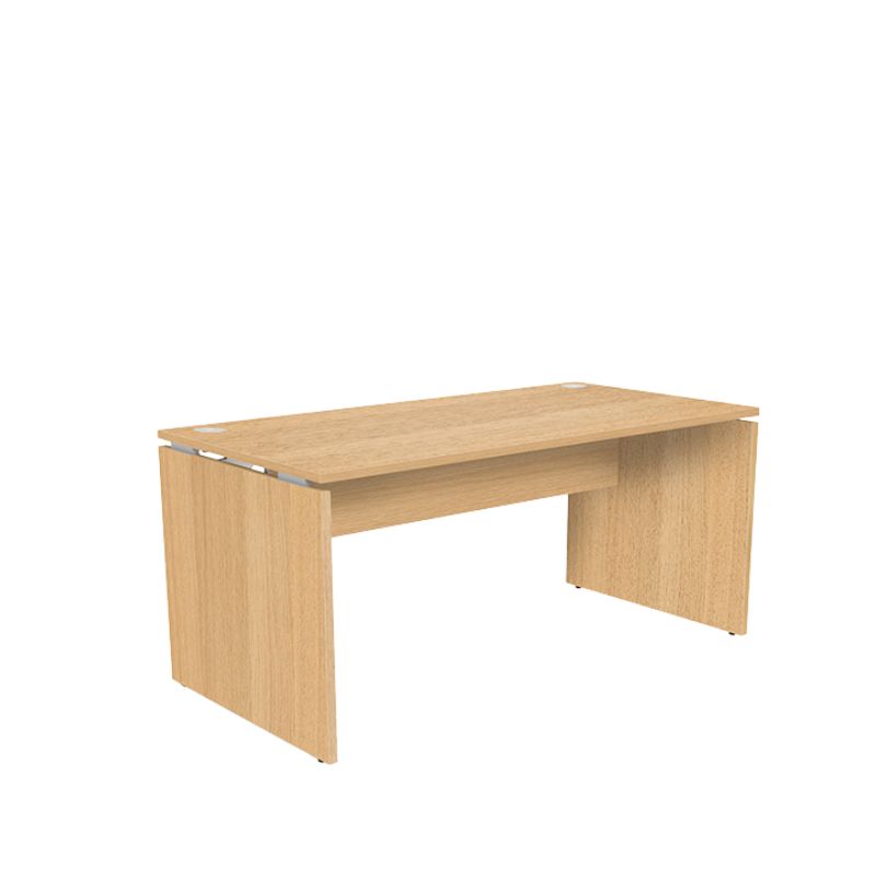 Bureau pieds panneaux FORSTYL finition chêne 