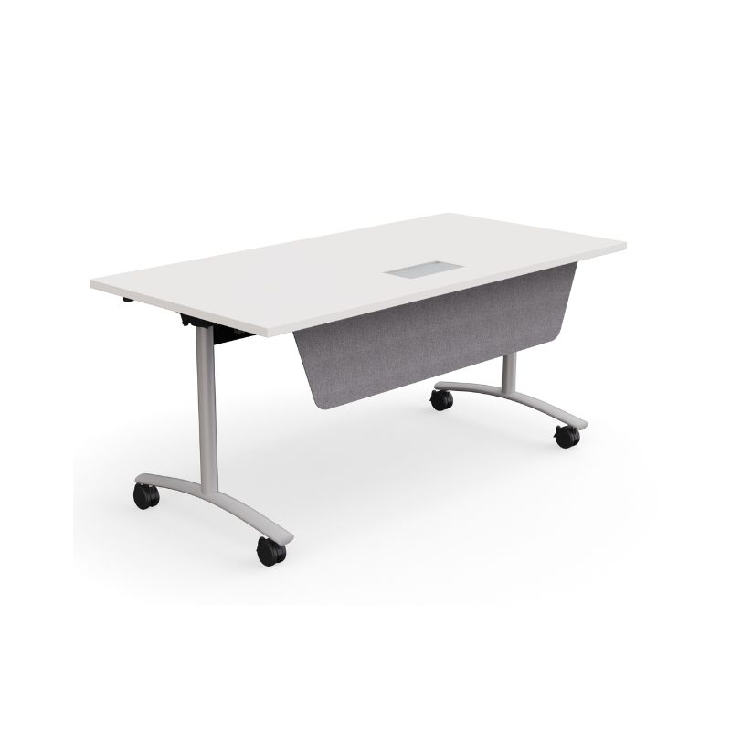 Table abattante plateau blanc EOL