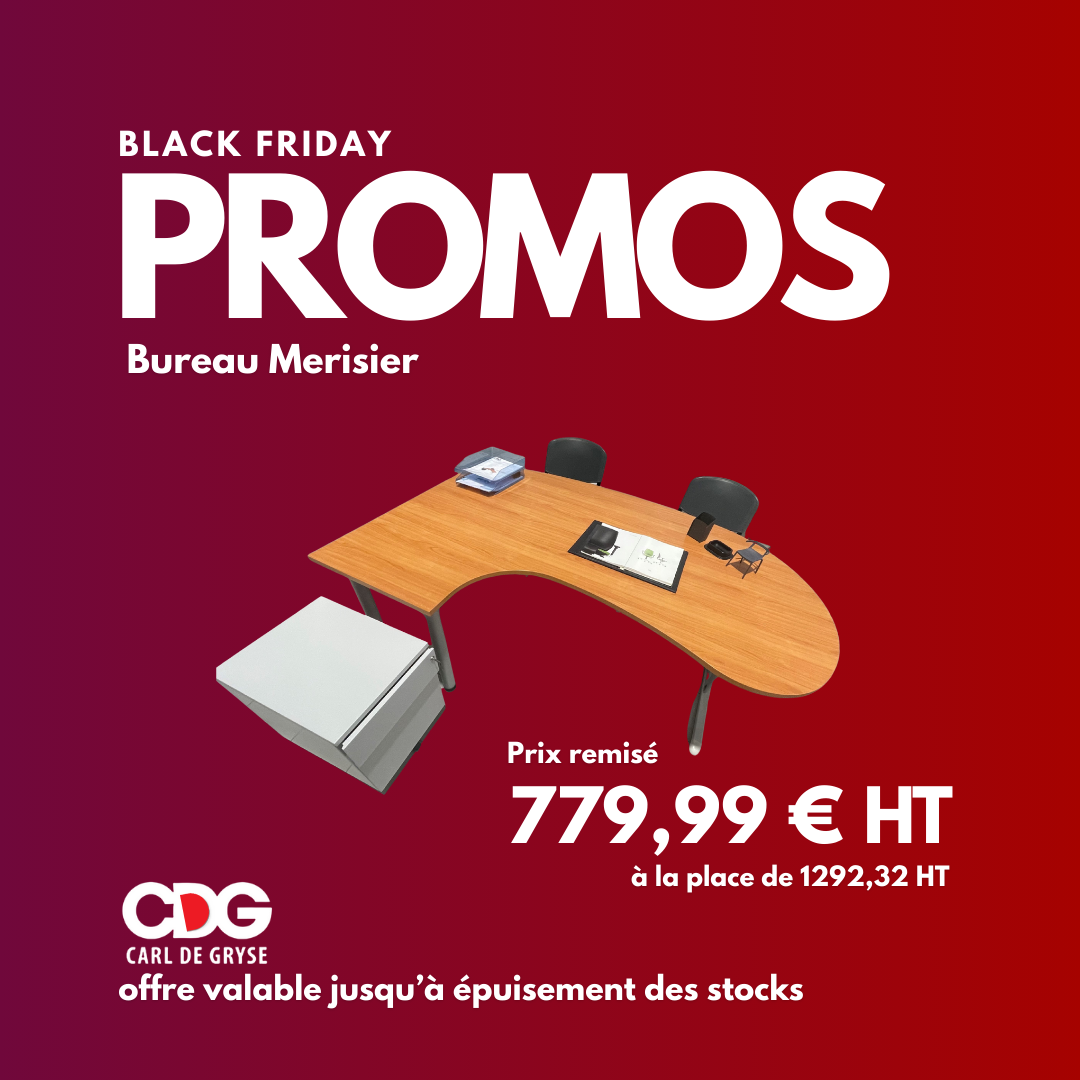 Bureau merisier Black Friday Carl de Gryse