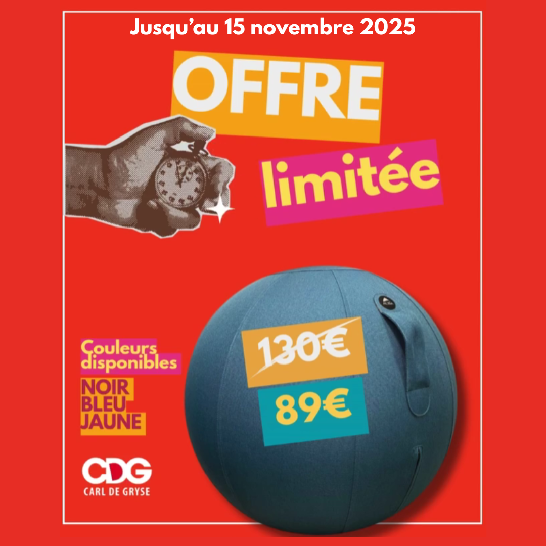 Balle ergonomique Carl De Gryse en promotion