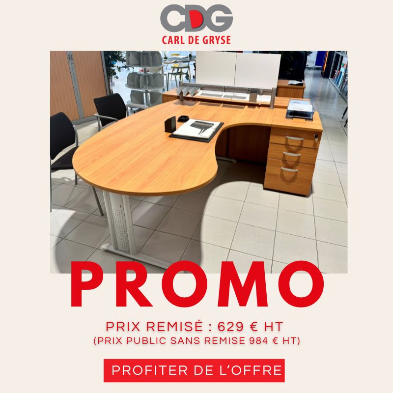 bureau manager couleur hêtre