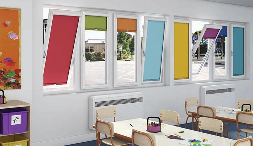 Multi Coloured School Blinds