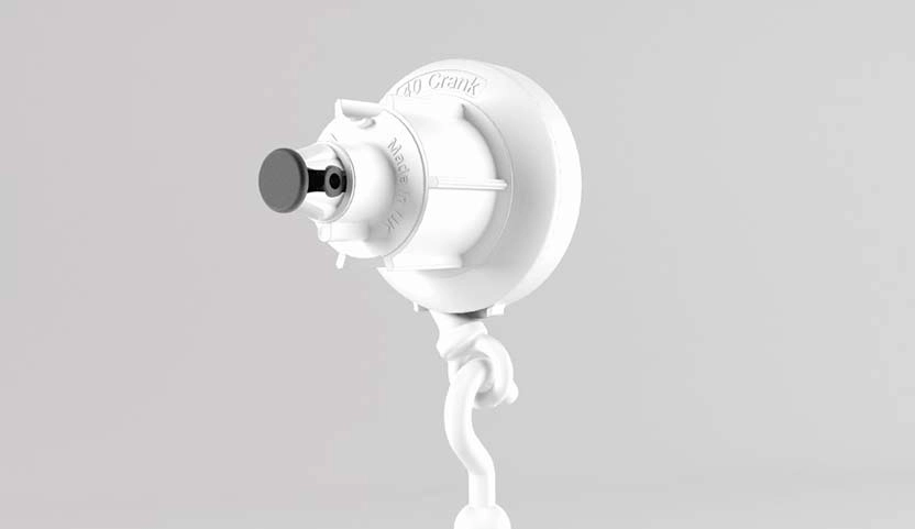 Classroom blinds crank repair part, white plastic with 