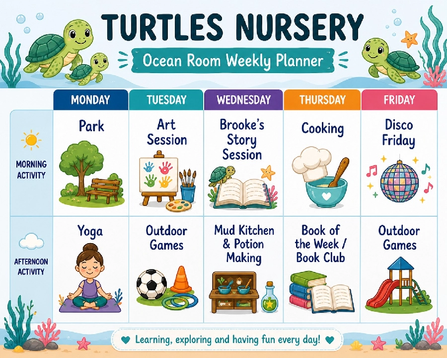 Activities at Turtles