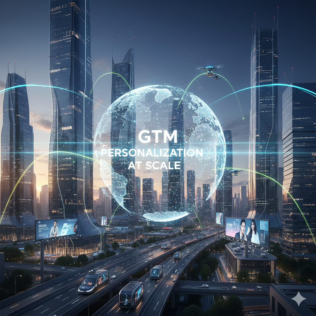 Featured image for GTM Personalization at Scale: Delivering Relevant Experiences to Every Prospect - AI-powered personalization for scalable revenue growth
