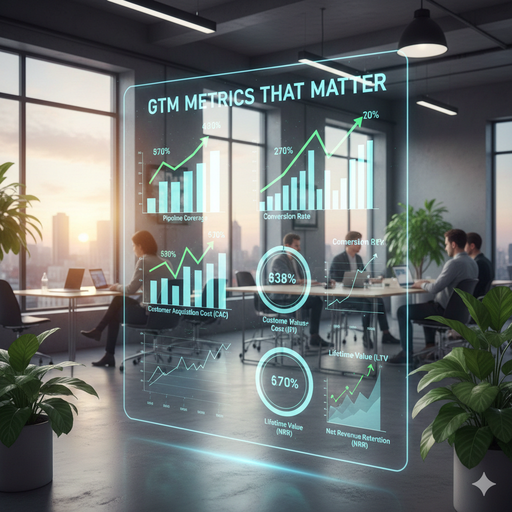 Featured image for GTM Metrics That Matter: Beyond Vanity Metrics to Revenue Intelligence - Essential metrics for revenue intelligence and optimization