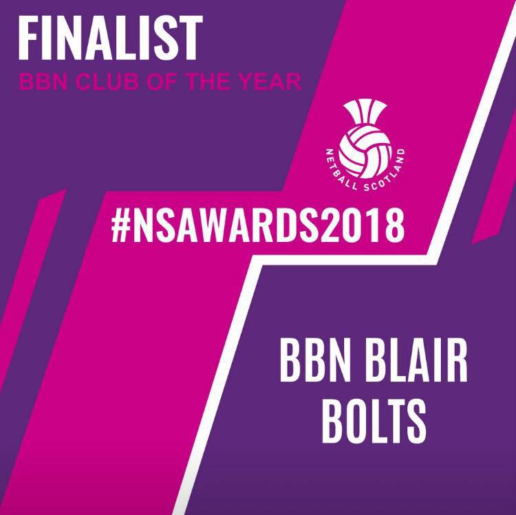 Blair Bolts Netball Club logo