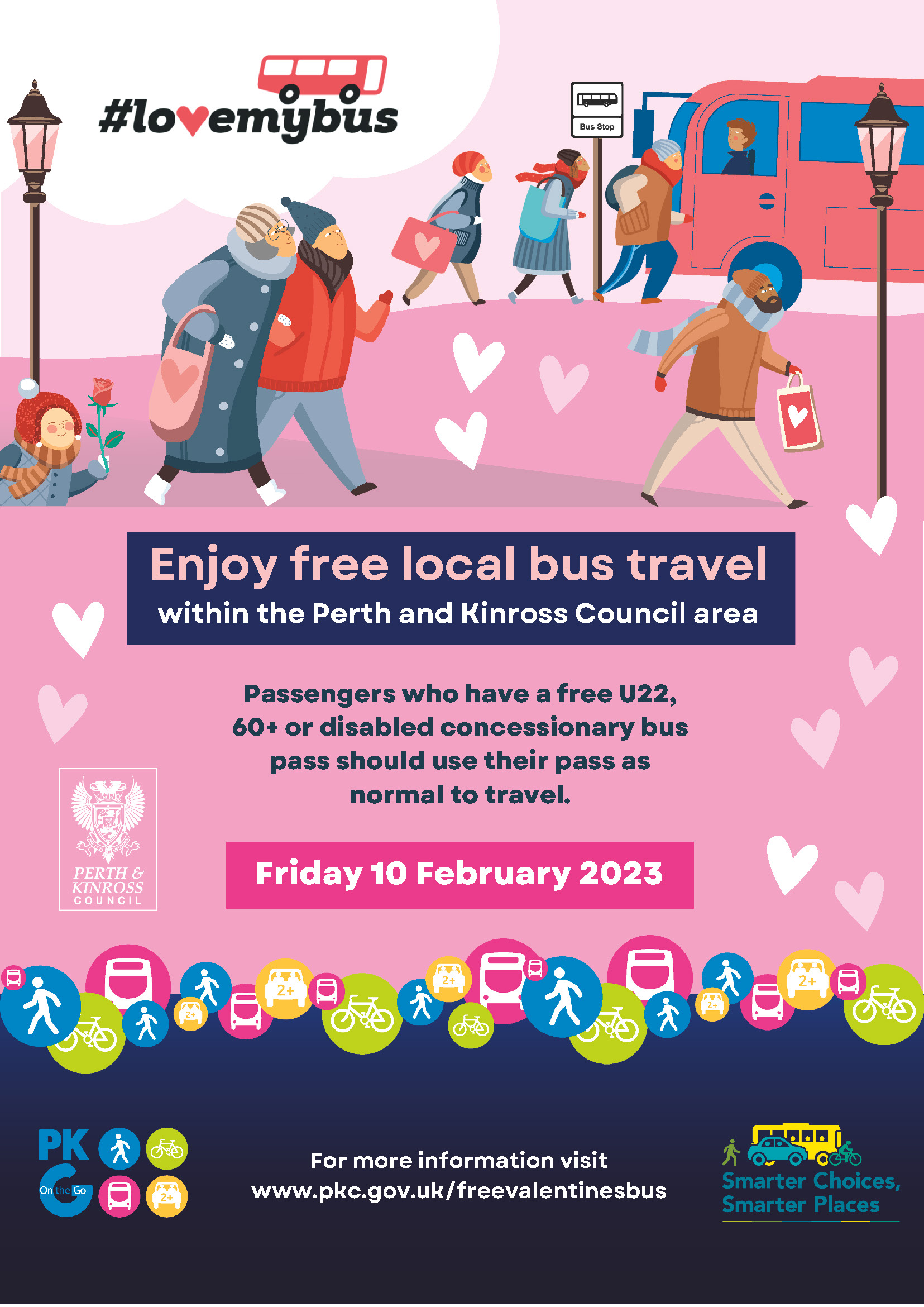 PKC Area - Free Bus Travel on Friday 10th February 2023