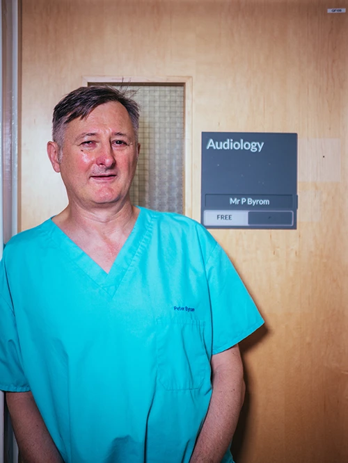 Peter at clinic