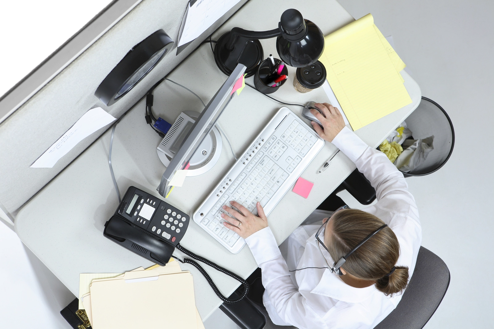 bigstock-Overhead-view-of-woman-working-14084984